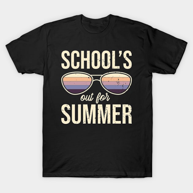 Schools Out For Summer | Student Teacher Gift T-Shirt by JaiStore